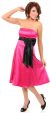 Strapless Two Toned Prom Dress With Bow Appliqu in alternative image